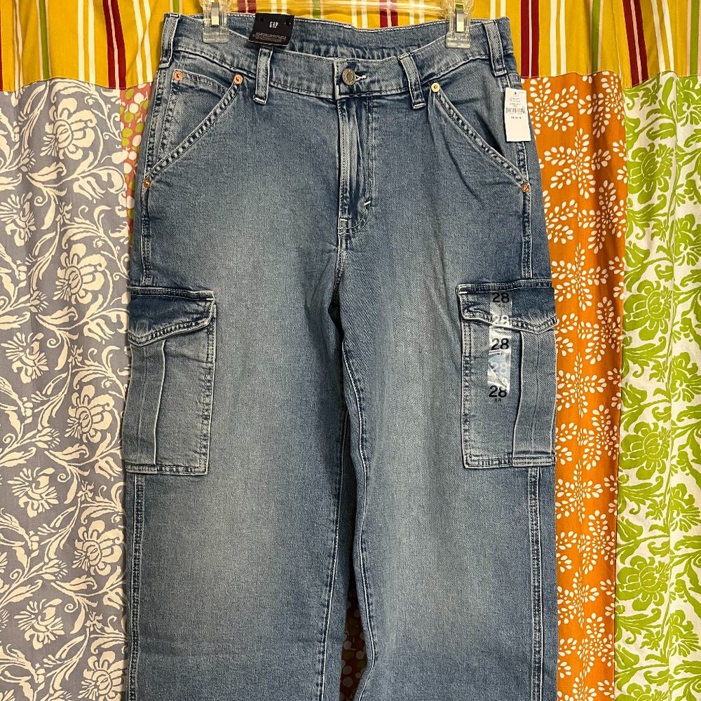 Gap cargo jeans 28R - Picture 2 of 4